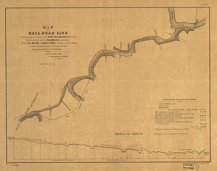 File:1849 map of proposed railroad line through West Philadelphia.jpg