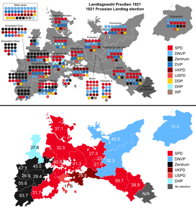 1921 Prussian Landtag election - Results.svg