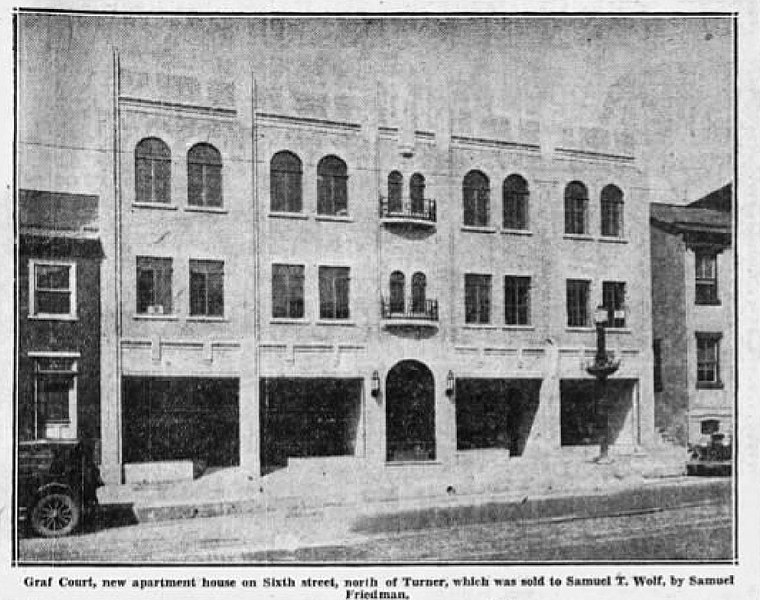 File:1929 - Graf Court Apartments - 212 N 6th Street - 27 Oct MC - Allentown PA.jpg