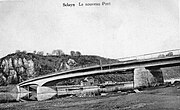 Le 3e pont reconstruit en 1949 en béton précontraint.