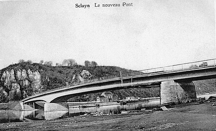 "Le nouveau Pont" précontraint de Sclayn sur la Meuse