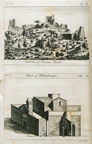 File:1 West view of Cantara Castle 2 Church of Kanakarga - Drummond Alexander - 1754.jpg