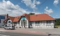 * Nomination Station building in Stronie Śląskie 1 --Jacek Halicki 05:51, 15 July 2016 (UTC) * Promotion  Support IMO, the composition of the previous photo (File:2016_Dworzec_kolejowy_w_Stroniu_Śląskim_01.jpg) is much more better, but, this photo is a QI, too. Dmitry Ivanov 12:56, 15 July 2016 (UTC).