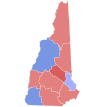 2018 New Hampshire gubernur hasil pemilihan peta oleh county.svg