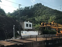 An anti-leprosy stigma campaign slogan in a rural health center in Kaili, Guizhou 201908 Anti-Leprosy stigma Slogan at Tongmuzhai Station.jpg