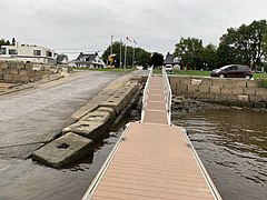 Rampe de mise à l'eau, stationnement