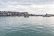 A view of the harbor in St. Ives, Cornwall, England.