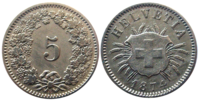 5 centimes 1874