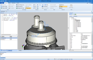 Měření 3D modelu v ABViewer 12 (Windows 10)