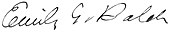 signature d'Emily Greene Balch