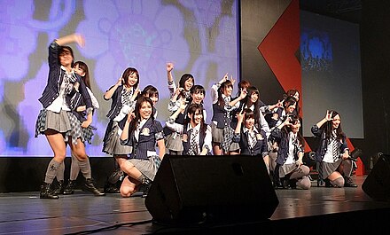 AKB48 on Cool Japan Night, as part of the November 2010 Anime Festival Asia X in Singapore
