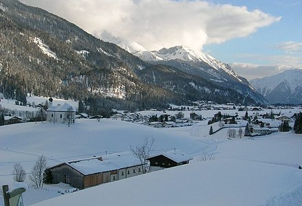 Achenkirch in winter, under a picturesque snow cover