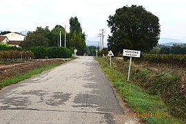 The road into Aghione