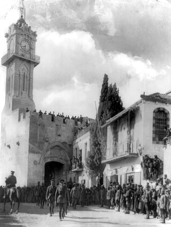 British General Edmund Allenby enters Jerusalem.