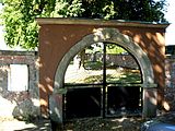 Cemetery gate