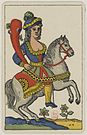 Aluette card deck - Grimaud - 1858-1890 - Knight of Clubs.jpg