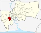 Map of Bangkok Thailand with Chom Thong