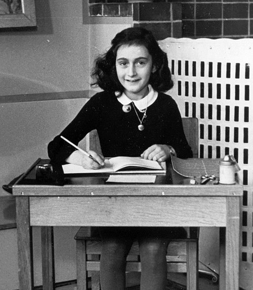 Anne Frank at the 6th Montessori School, 1940