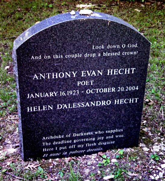 File:Anthony Hecht Grave - Bard College.jpg