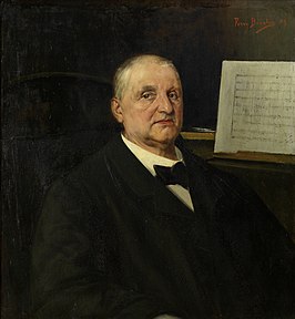 Anton Bruckner, geportretteerd in 1890 door Ferry Bératon