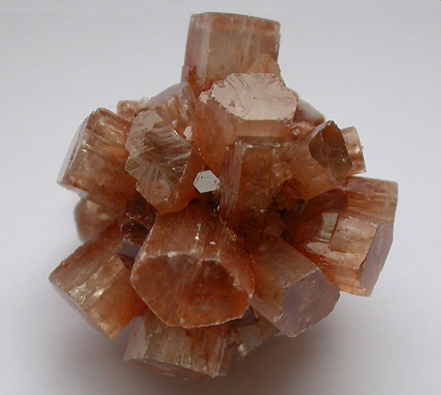 Aragonite is an orthorhombic polymorph of calcite.