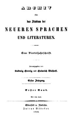 Archiv für das Studium der neueren Sprachen und Literaturen 1846 Titel.png