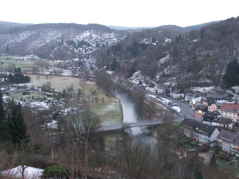 File:Arnsberg in Winter and River Ruhr.jpg