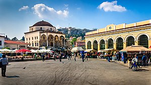 Athens - Monastiraki square and station - 20060508.jpg