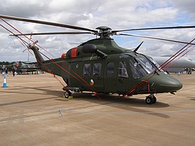 AgustaWestland AW139 van het Irish Air Corps op Fairford Air Force Base, VK.