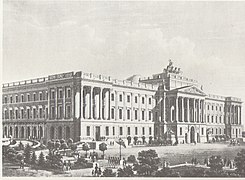 Palacio de Brunswick c. 1840.