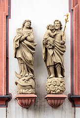 Statues de l'Adelspalast, Bamberg
