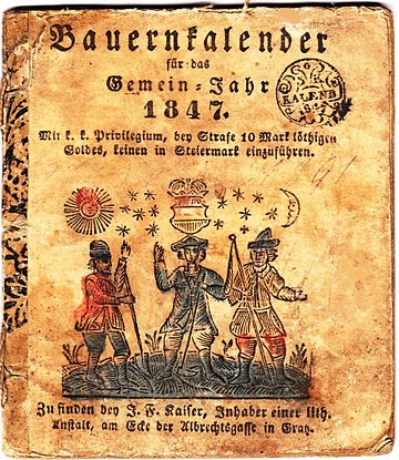 Alter Bauernkalender