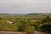 La plaine d'Ansot vue des Jardins de Chauron