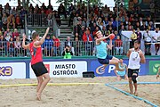 Deutsch: Beachhandball Europameisterschaften 2019 (Beach handball Euro); Tag 6: 7. Juli 2019 – Männerfinale, Dänemark-Norwegen 2:0 (25:18, 19:16) English: Beach handball Euro; Day 6: 7 July 2019 – Men's Final – Denmark-Norway 2:0 (25:18, 19:16)