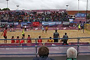 Deutsch: Beachhandball bei den Olympischen Jugendspielen 2018; Tag 5, 10. November 2018; Jungen, Hauptrunde - Thailand-Argentinien 2:1 English: Beach handball at the 2018 Summer Youth Olympics at 11 October 2018 – Boys Main Round – Thailand-Argentina 2:1