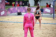 Deutsch: Beachhandball bei den Olympischen Jugendspielen 2018; Tag 5, 10. November 2018; Mädchen, Platzierungsrunde - Russland-Türkei 2:0 English: Beach handball at the 2018 Summer Youth Olympics at 11 October 2018 – Girls Consolation Round – Russland-Turkey 2:0