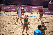 Deutsch: Beachhandball bei den Olympischen Jugendspielen 2018; Tag 4, 10. Oktober 2018; Mädchen, Vorrunde, Gruppe A - Ungarn-Chinese Taipei (Taiwan) 2:0 English: Beach handball at the 2018 Summer Youth Olympics at 10 October 2018 – Girls Preliminary Round Group A‎ – Hungary-Chinese Taipei 2:0