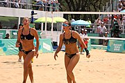 Deutsch: Beachvolleyball bei den Olympischen Jugendspielen 2018; Tag 11, 17. Oktober 2018; Mädchen, Finale – Italien (Claudia Scampoli & Nicol Bertozzi)- Russland (Maria Woronina & Maria Botscharow) 0:2 (19–21/19–21) English: Beach volleyball at the 2018 Summer Youth Olympics at 17 October 2018 – Girls Final – Italy (Claudia Scampoli & Nicol Bertozzi) - Russia (Maria Voronina & Maria Bocharova) 0:2 (19–21/19–21)