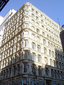 Bennett Building, 1873 (by Arthur D. Gilman; additional 4 floors in 1892 based on his existing design)