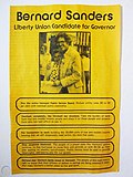 Thumbnail for File:Bernie Sanders 1970s Gubernatorial Campaign Pamphlet (front).jpg