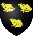 Blason de Pharamon, selon l'Armorial de la Table Ronde (vers 1490)