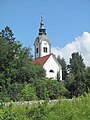 Bled, kerk aan de buitenkant van de stad