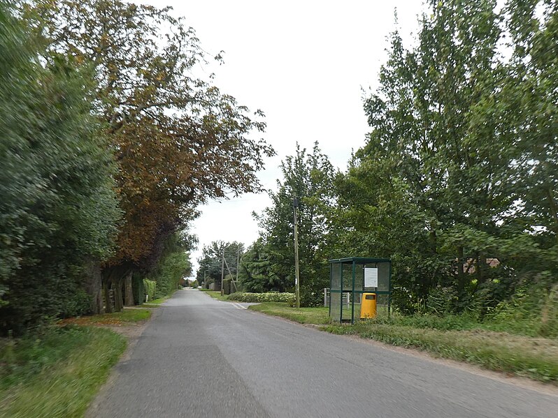 File:Bus shelter, Market Lane, east of Walpole St Andrew - geograph.org.uk - 5982693.jpg