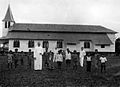 COLLECTIE TROPENMUSEUM De kerk van de Missionarissen van de Heilige Familie in Tering Borneo TMnr 60051393.jpg