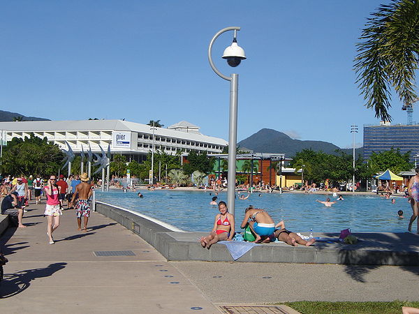 A surveillance camera in Cairns, Queensland