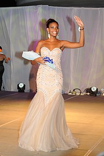 Camila Estico is a Seychellois model and beauty pageant winner. She won the 2014 edition of Miss Seychelles, earning her the right to represent Seychelles at Miss World 2014.