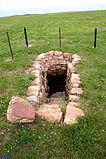 Pozo de agua de manantial que surtía de agua al poblado