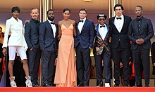 Lee and his cast promoting BlacKkKlansman at the 2018 Cannes Film Festival Cannes 2018 14.jpg
