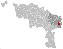 Châtelet Hainaut Belgia Map.png