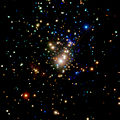 De Trapeziumcluster in röntgenstraling (Chandra X-ray Observatory)